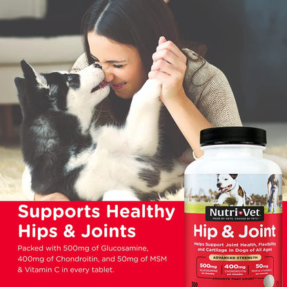 Advanced Strength Hip & Joint Chewable Dog Supplements (Packaging May Vary) 300 Count